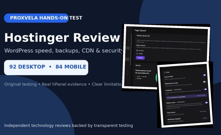 Hostinger Review 2026 hands-on WordPress hosting test